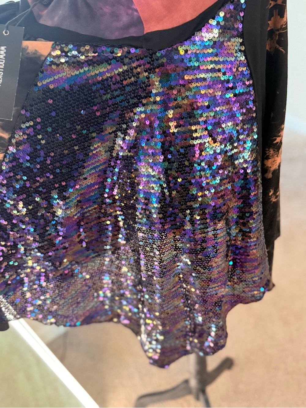 NWT CLUB EXX by Dolls Kill CLEAR CURIOSITY HANDKERCHIEF
DRESS - XXL - Picture 9 of 14